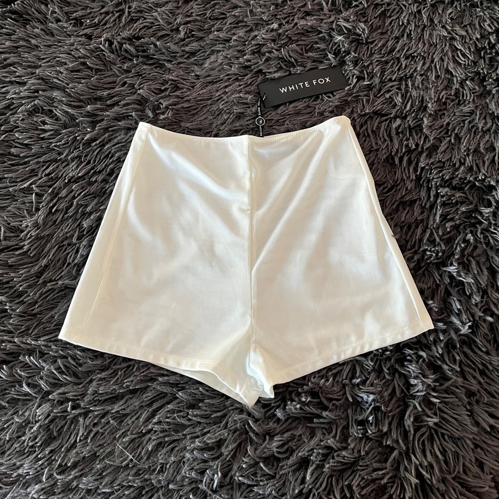 White Fox 'Unavailable Hot Pants' White Shorts
